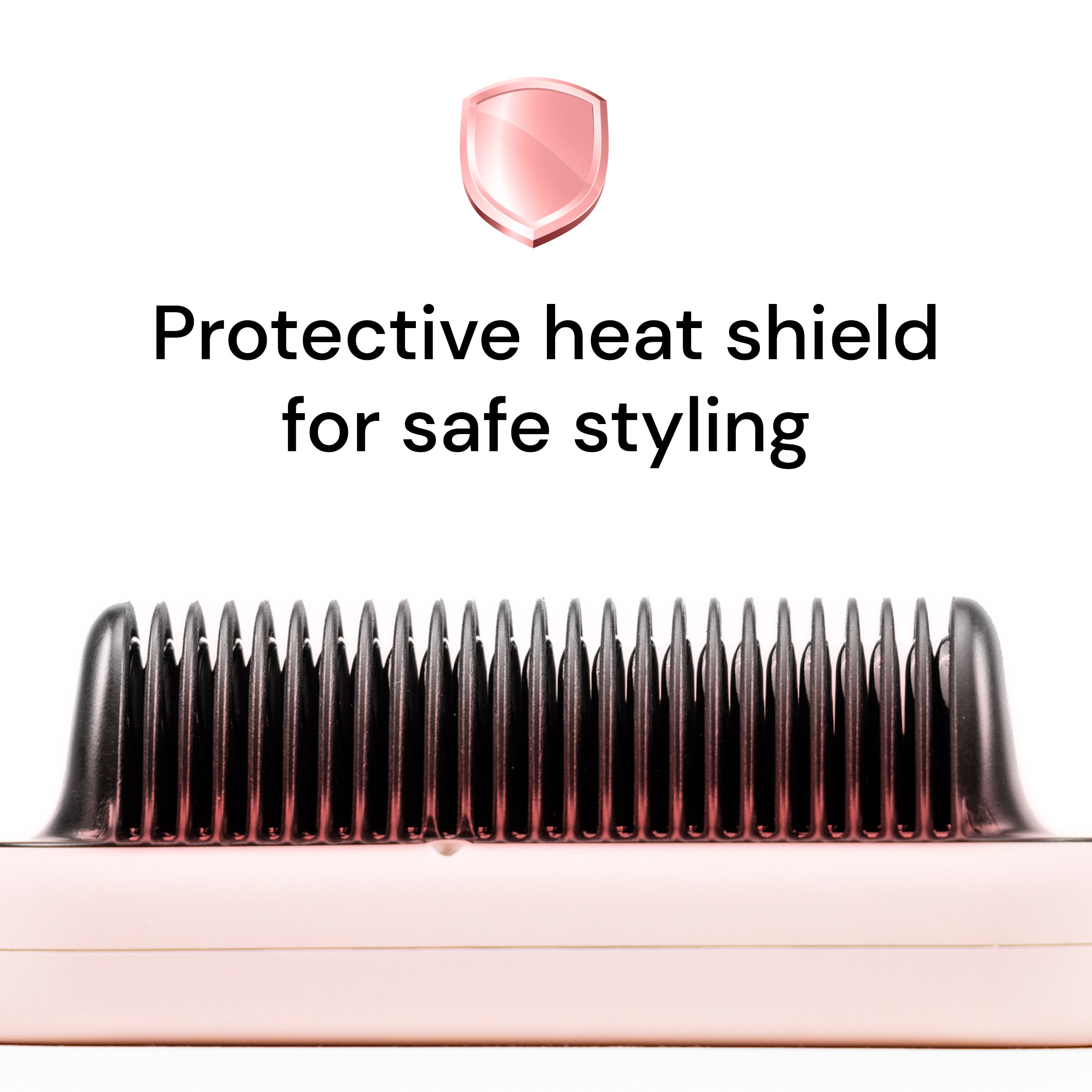 Smooth It Straightening Comb in Blush or Black L'ange Hair