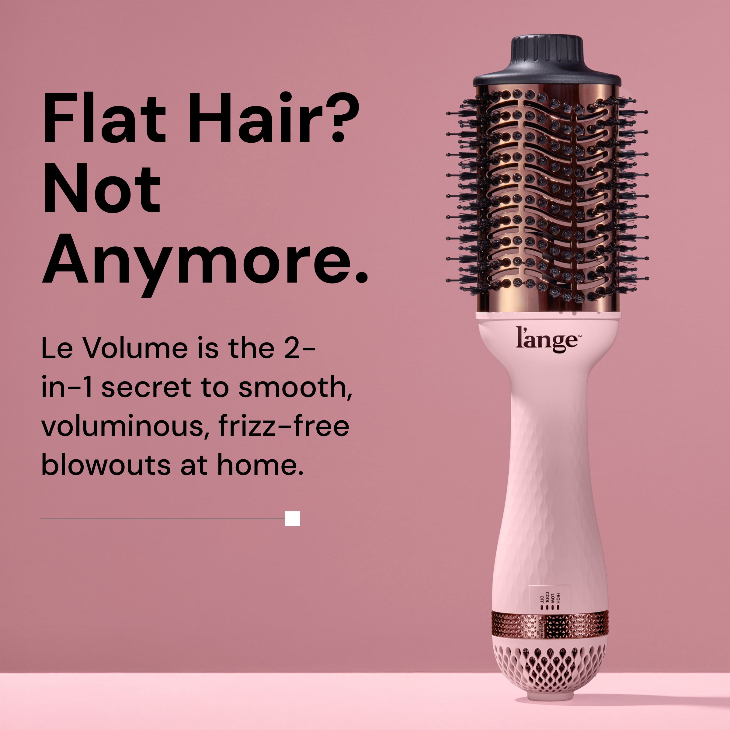 Le Volume Brush Dryer With 60MM or 75MM Barrel Heads L'ange Hair