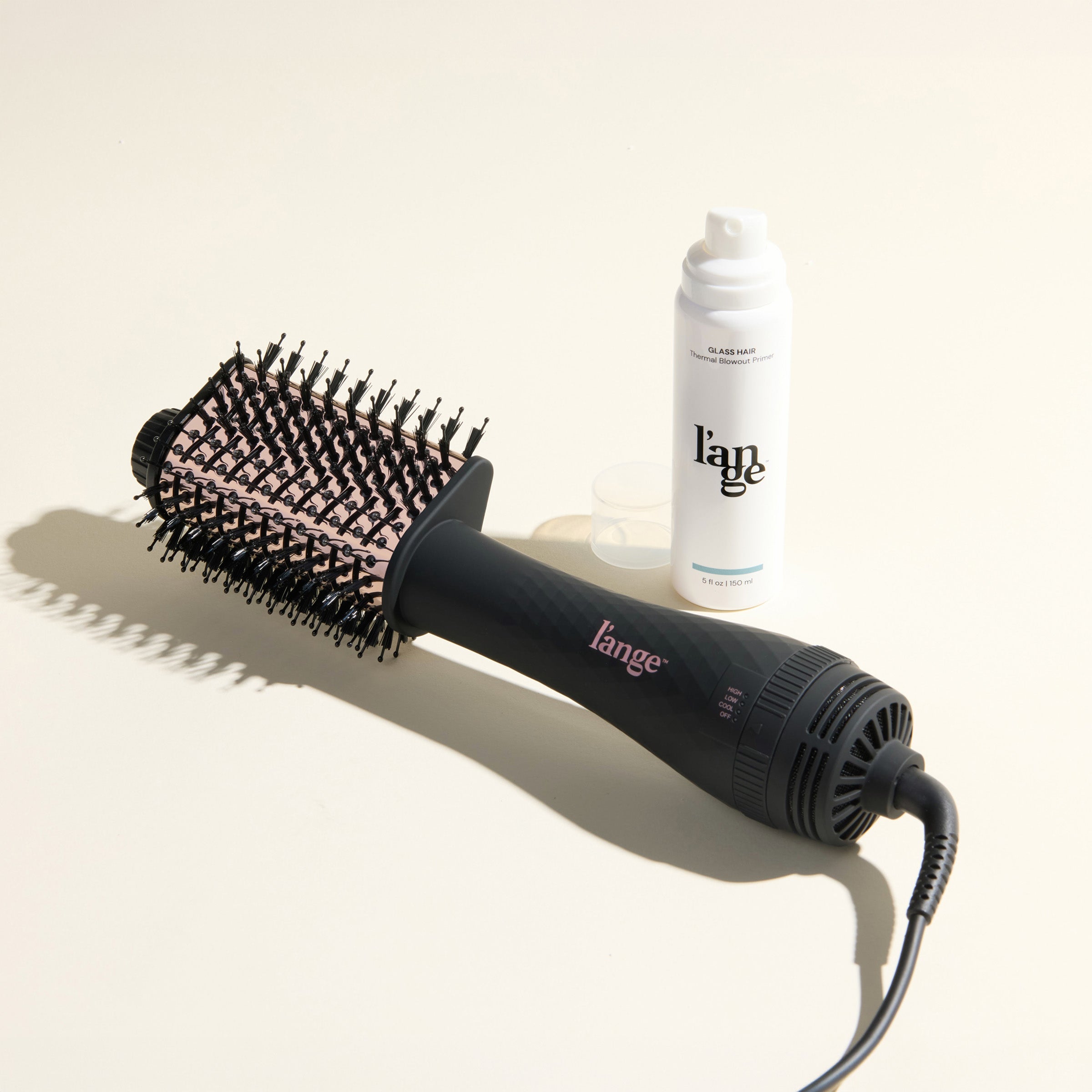 L\'ange Black Hair Dryer Brush with Cover L main image 2