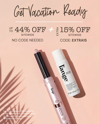 Promotional Banner. Text reads: "Get Vacation Ready. Up to 44% Off Sitewide. No code needed + Extra15% Off Sitewide. Code: EXTRA15"
*Exclusions apply. Offer available while supplies last. Does not apply to git cards or subscriptions. AI-generated image