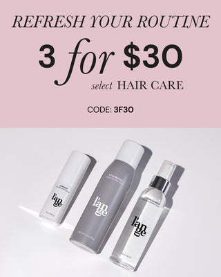 Banner promoting Stock & Up Save Promo. 3 For $30 Select Hair Care with Code: 3F30