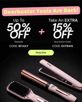 Promotional Banner. Text reads "Doorbusters Tools Are Back! Up to 50% Off Sitewide Code: BFJULY + Take An EXTRA 15% Off Your Entire Order Code: EXTRA15" Below there is a "Shop Now" button