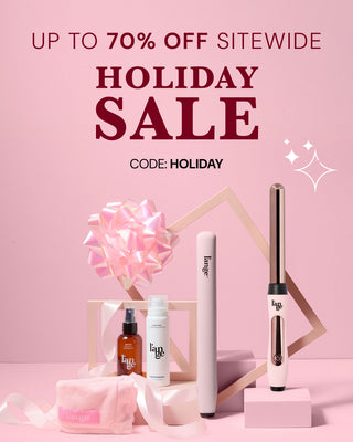 Promotional banner. Text reads "Up to 70% OFF Sitewide HOLIDAY SALE. Code: HOLIDAY"