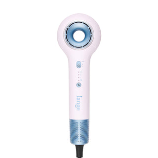 White L'ange HaloRing Hair Dryer in a blank background