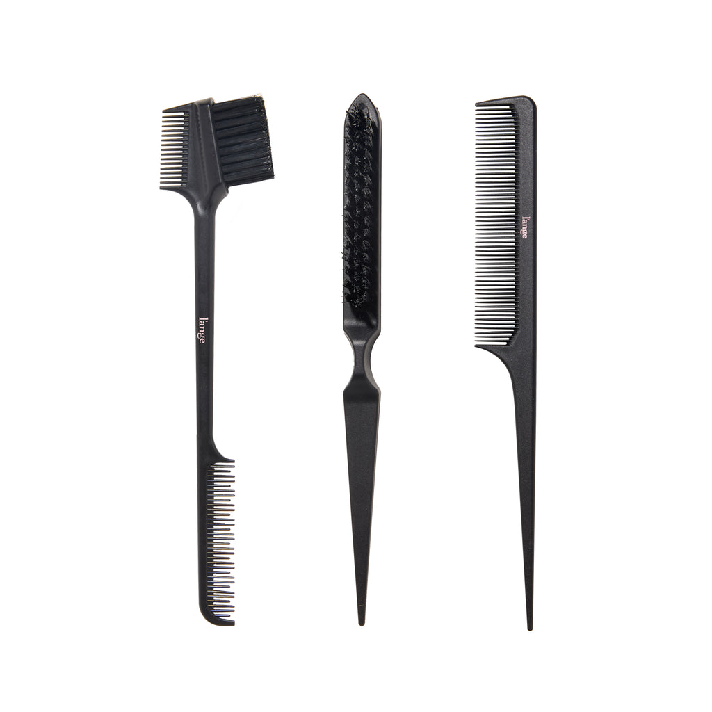 Carbon Fiber Comb Set - Three - Piece Precision Styling - L 