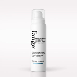 L'ange Extra Strength Glass Hair bottle on a blank background