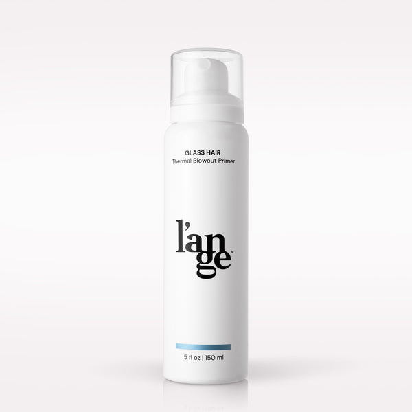 L’ange Glass Hair Thermal Blowout Primer on a blank background