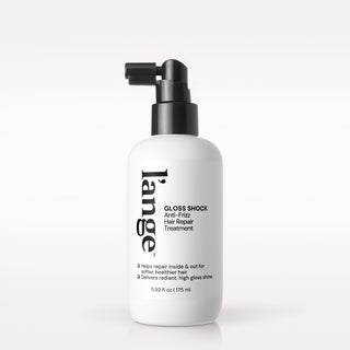 L’ange Gloss Shock Anti-Frizz Hair Repair Treatment on a blank background 
