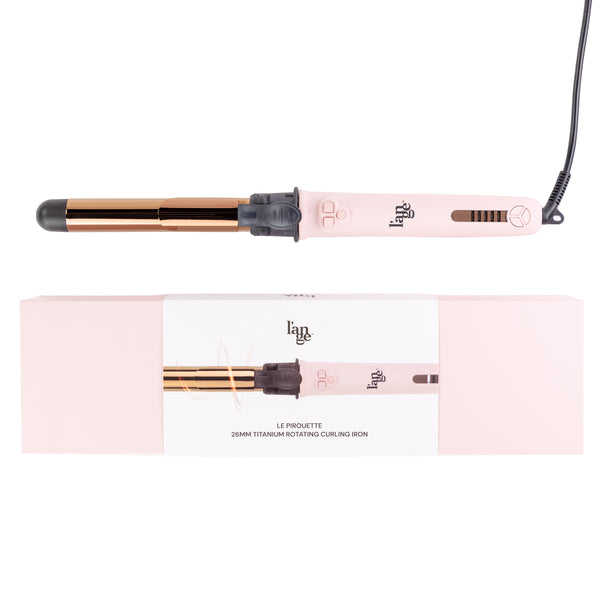 Blush 26mm titanium barrel, safety-cool tip, LED temperature indicator with blush & white packaging box