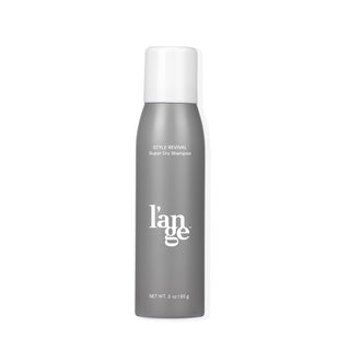 Gray aerosol can of l'ange Style Revival Super Dry Shampoo with a white cap, containing 3 oz (85 g) of product.