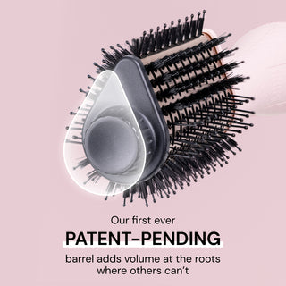 Our first ever patent-pending barrel adds volume at the roots where others can't. 