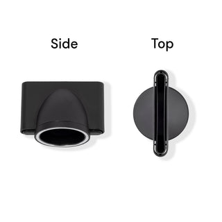 Side and top view of small black air concentrator