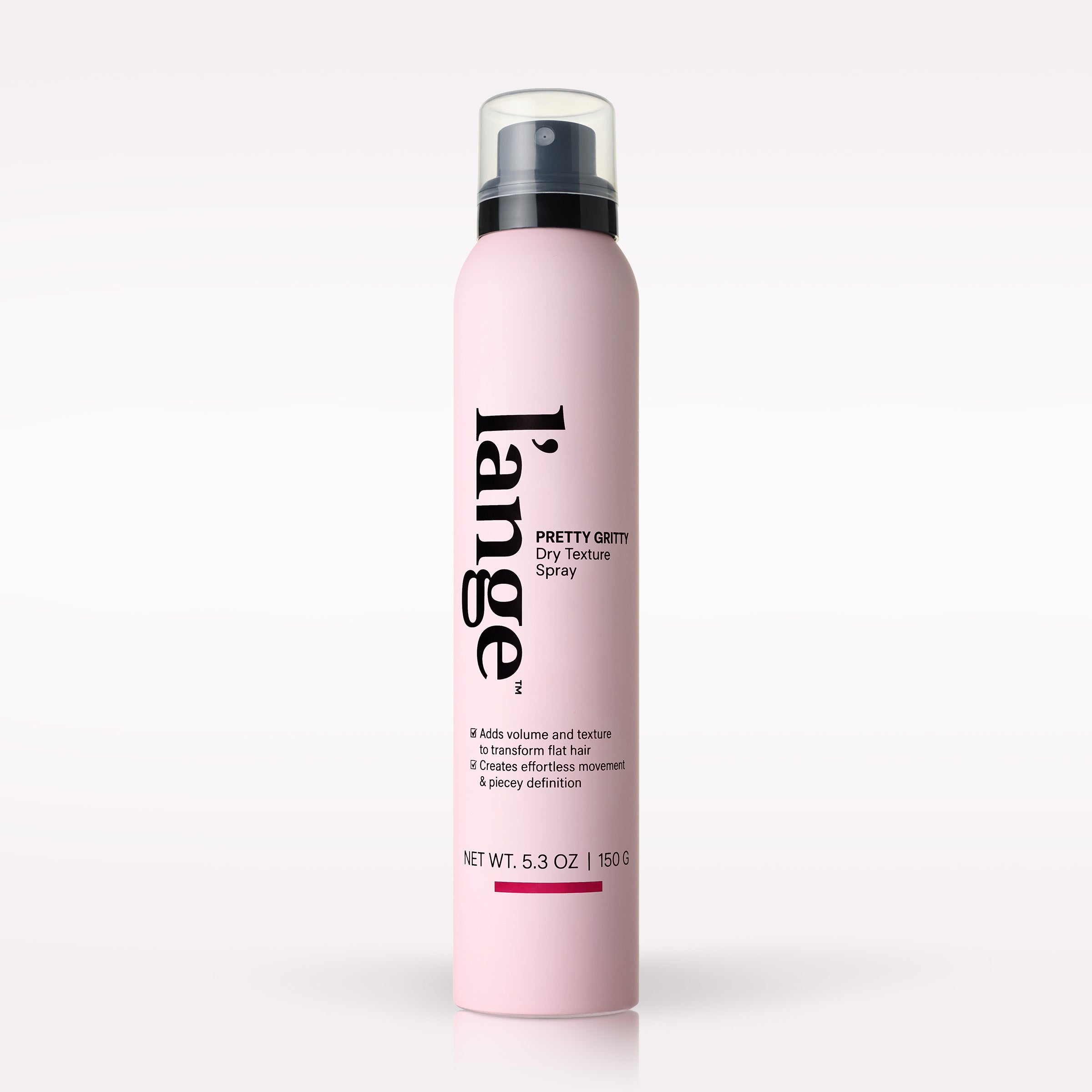 L’ange Pretty Gritty Dry Texture Spray on a blank background 