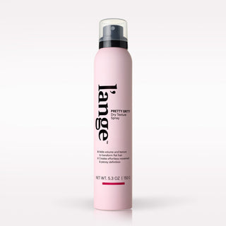 L’ange Pretty Gritty Dry Texture Spray on a blank background 