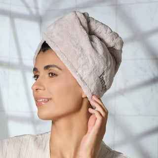 Plush Hair Wrap Towel - Standard Ultra-Absorbent Coral Fleece 2-Pack