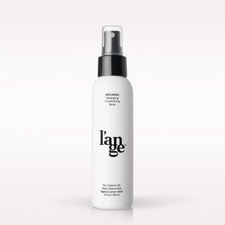L’ange Replenish Detangling Conditioning Spray on a blank background 