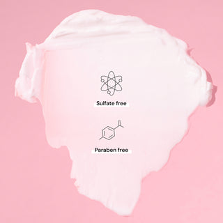 Sulfate and paraben free for texture shot.