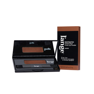 L’ange RootMatch compact and Auburn shade box displayed on a white background