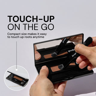 "TOUCH-UP ON THE GO. Compact size makes it easy to touch up roots anytime"