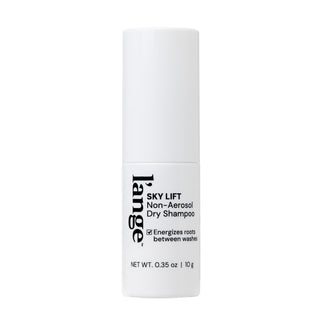 L'ange Sky Lift Non-Aerosol Dry Shampoo bottle on a blank Space