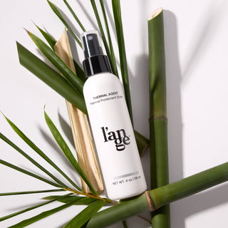 L’ange Thermal Agent heat protectant spray with bamboo stalks