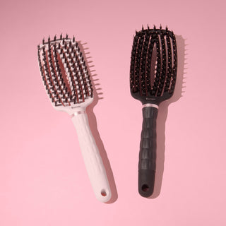 Vented Paddle Brush - Nylon Bristles with Boar