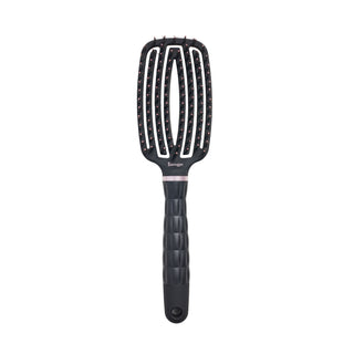 black L’ange vented paddle brush with nylon bristles on a white background