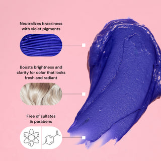 Benefits and product swatch 