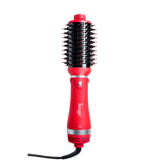 red L'ange Volume Boost  hot air brush on a blank background