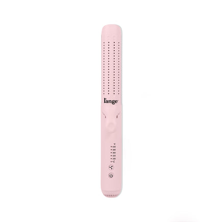 L'ange Le Duo Edge flat iron in blush pink on a white background.