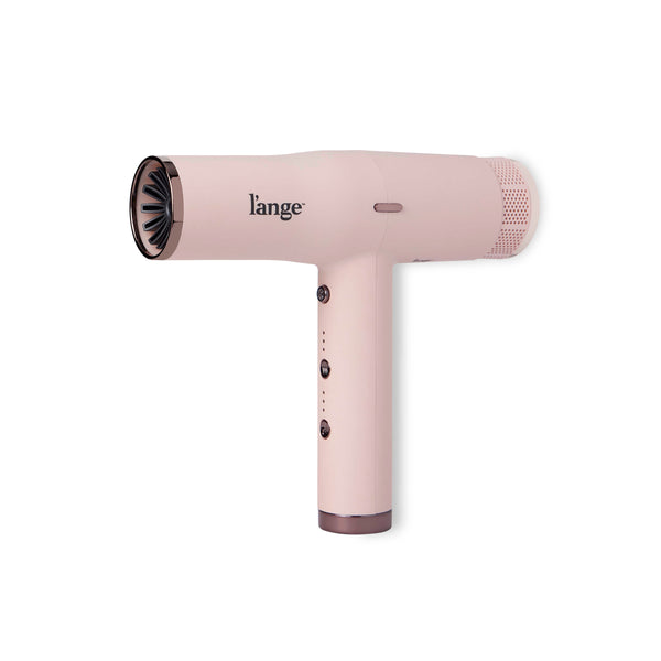 Slim Blush T-shape hair dryer with Rose Gold L'ange logo