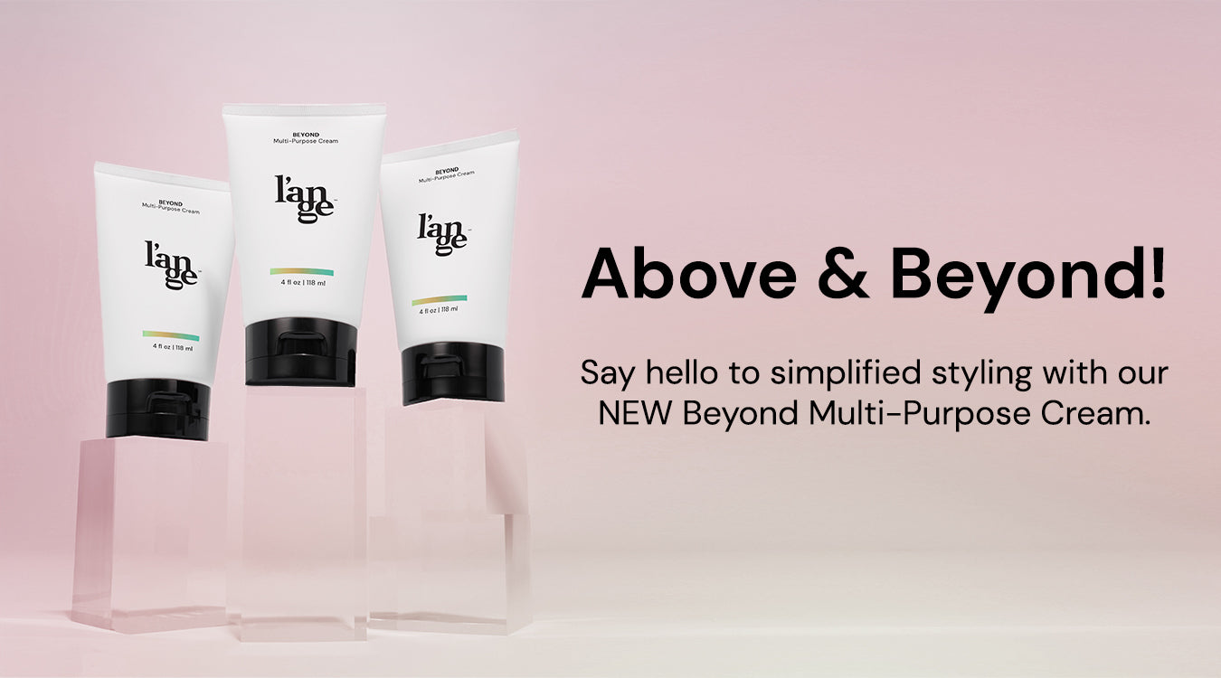 Three The Beyond Multi-Purpose Creams on transparent props next to promo text. 