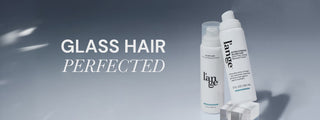 Promotional Banner. Text reads "Glass Hair Perfected"
