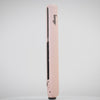 Zoomed in video of Blush ceramic round edge plates with soft touch handle, round temperature setting, black L’ange logo