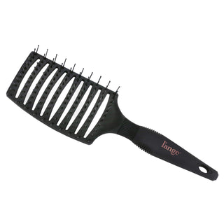 Sitting diagonally on a white background, the black flexible brush shows its vents and bristles.