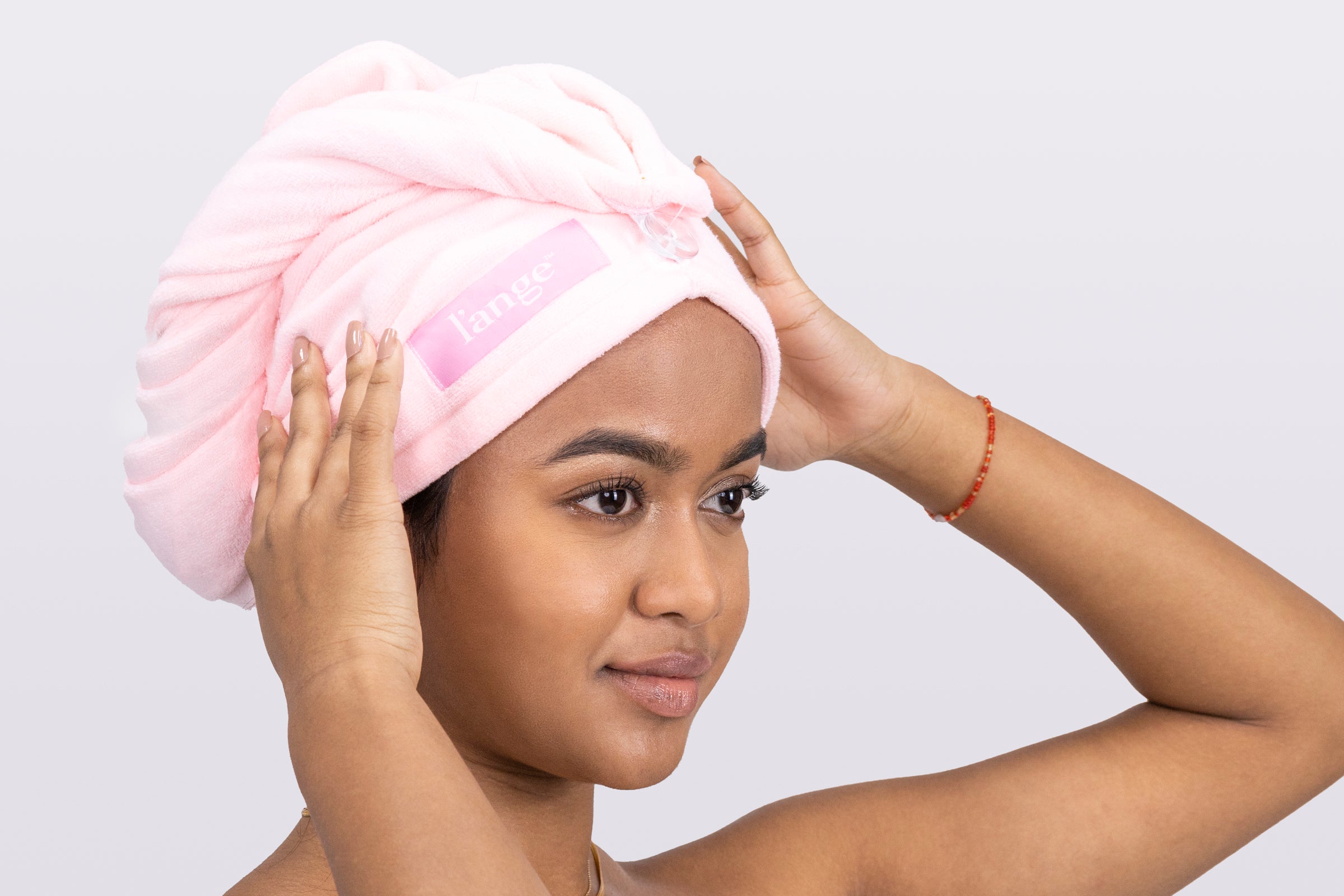 Revolution Hair 2pk Microfibre Hair Towel Wrap White/Coral | ASOS