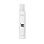 White 6 oz bottle with black font WHIP Volumizing Mousse, black L’ange logo & white plastic cover
